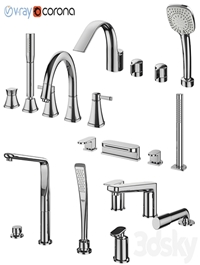 Inset bath mixers set 132 (Ravak, Grohe, IDEAL standard)
