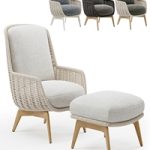 Outdoor Garden Woven Lounge Bergere Belt Cord Outdoor Garden Woven Lounge Bergere Belt Cord