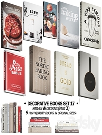 146 decorative books set 17 kitchen and cooking P03