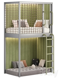 Designer two-level bed Kids room 23