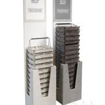 Rack with baskets for the store Rack with baskets for the store