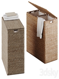 Wicker laundry baskets 3