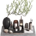 Bathroom Decor set with tree