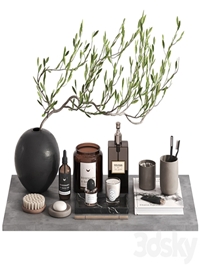 Bathroom Decor set with tree