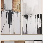 Canvas painting with frame 044