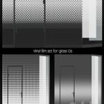 Vinyl film set for glass 06