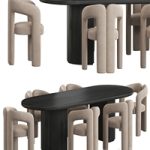 Gubi Moon Dining set