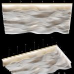 Paper Design Celing 5 Wave ceiling Paper Design Celing 5 Wave ceiling