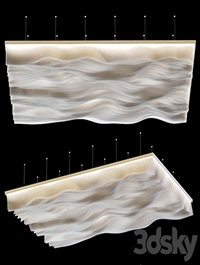 Paper Design Celing 5 Wave ceiling