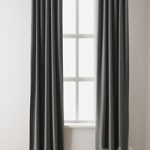 European Flax Linen Graduated Stripe Curtain-West Elm
