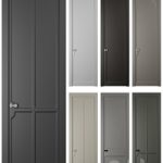 Interior door SOFTFORM with smooth coplanar platband “Volkhovets”