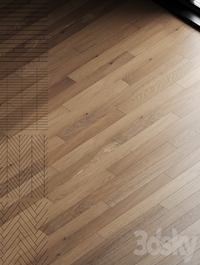 Oak parquet board 09 (wood floor set)