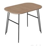 Table Novaks 140 (220) x90 black, natural veneer Table Novaks 140 (220) x90 black, natural veneer