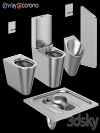 Toilet bowls and urinal for public toilets DELABIE