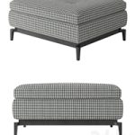 Minotti Andersen lovechair pouf