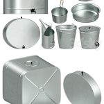 Galvanized containers