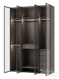 Italian glass wardrobe Scrigno by Sangiacomo
