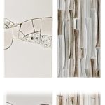 Set of two ceramic panels