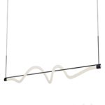 Cursive linear pendant