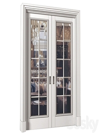 Interior sliding doors in Art Deco style. French Art Deco Sliding Folding Modern Doors