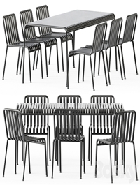 Palissade Table and Palissade Chair by Hay