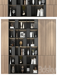 Modern luxury wooden bookshelf GHS-2362