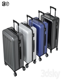 Suitcase travel Xiaomi RUNMI 90 Points Gray Stars