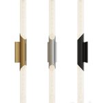 Pylon led double wall sconce