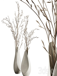 Coals vase from Corner design with branches
