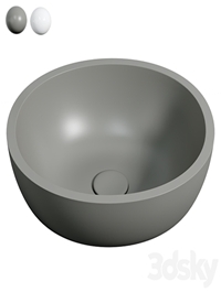 Waskom Solid Surface Asti Grigio (exclusief kraan)