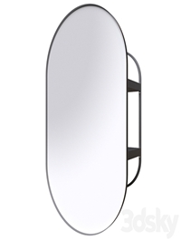 LINDBYN Mirror with storage compartment