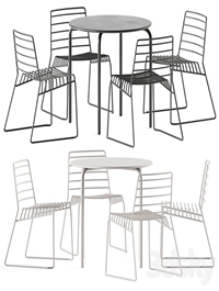 Easy Table by Connubia and B-Line Park Chair / Garden furniture