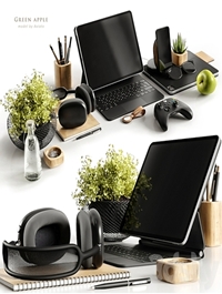 Workspace green apple