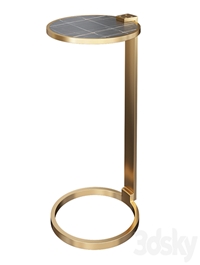Franz Shagreen Round Cocktail Side Table