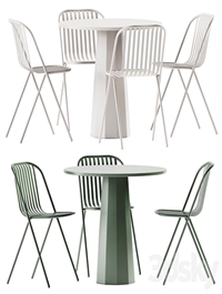 Dix Table by Connubia and Belca Chair by TUBY / Garden furniture