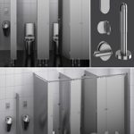 Sanitary partitions for public toilets FunderMax 2 (designer)