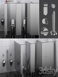 Sanitary partitions for public toilets FunderMax 2 (designer)